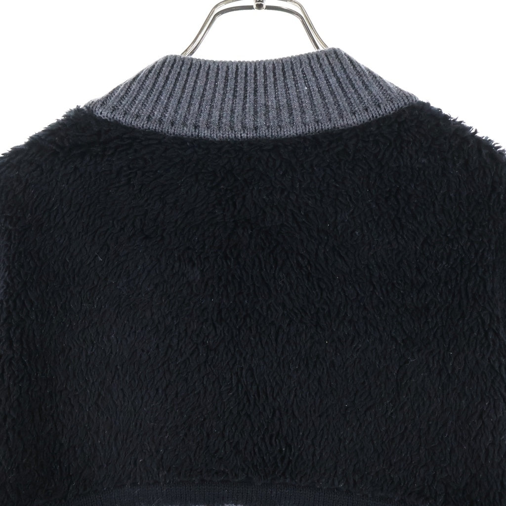 FENDI(フェンディ) FFロゴ ボア切り替え ハイネックミドルゲージニット ブラック FZY310