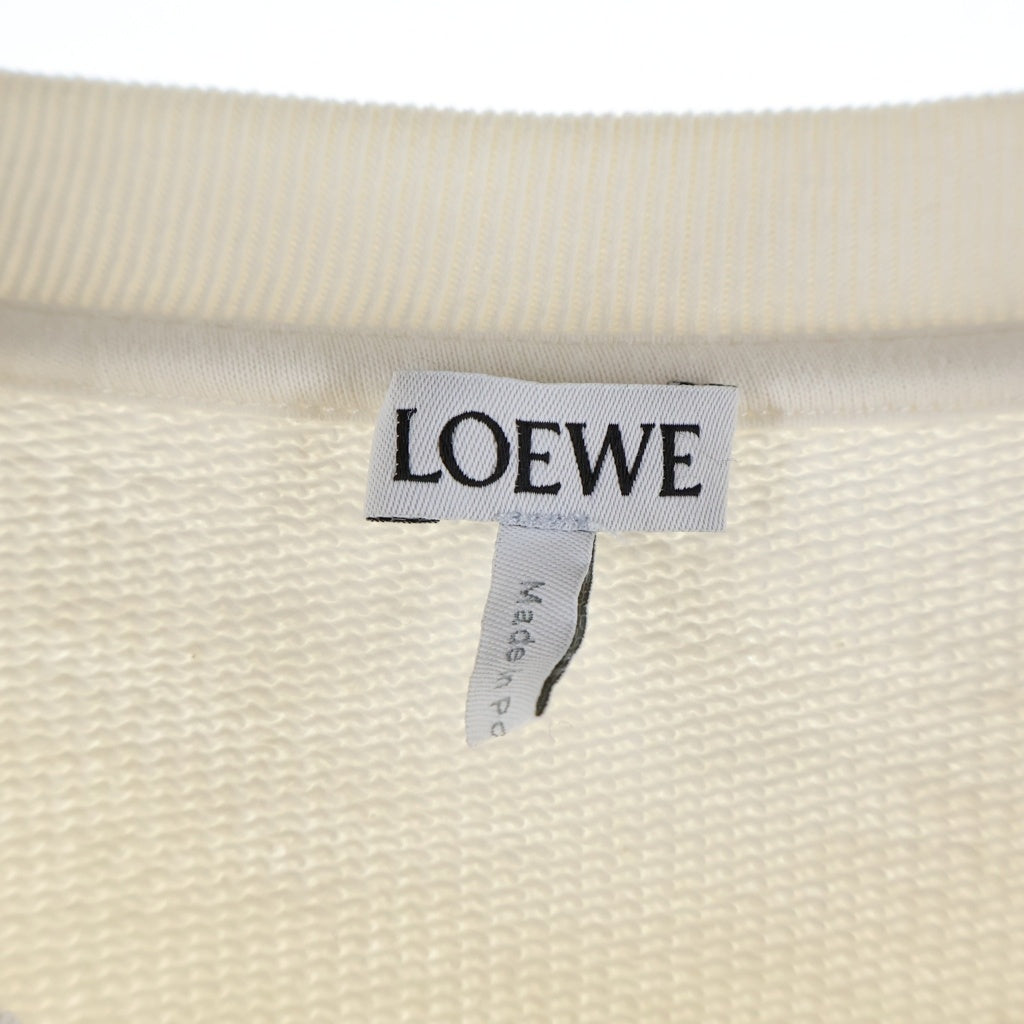 LOEWE(ロエベ) アナグラムロゴ刺繍 スウェットシャツ トレーナー ホワイト H526341XA1