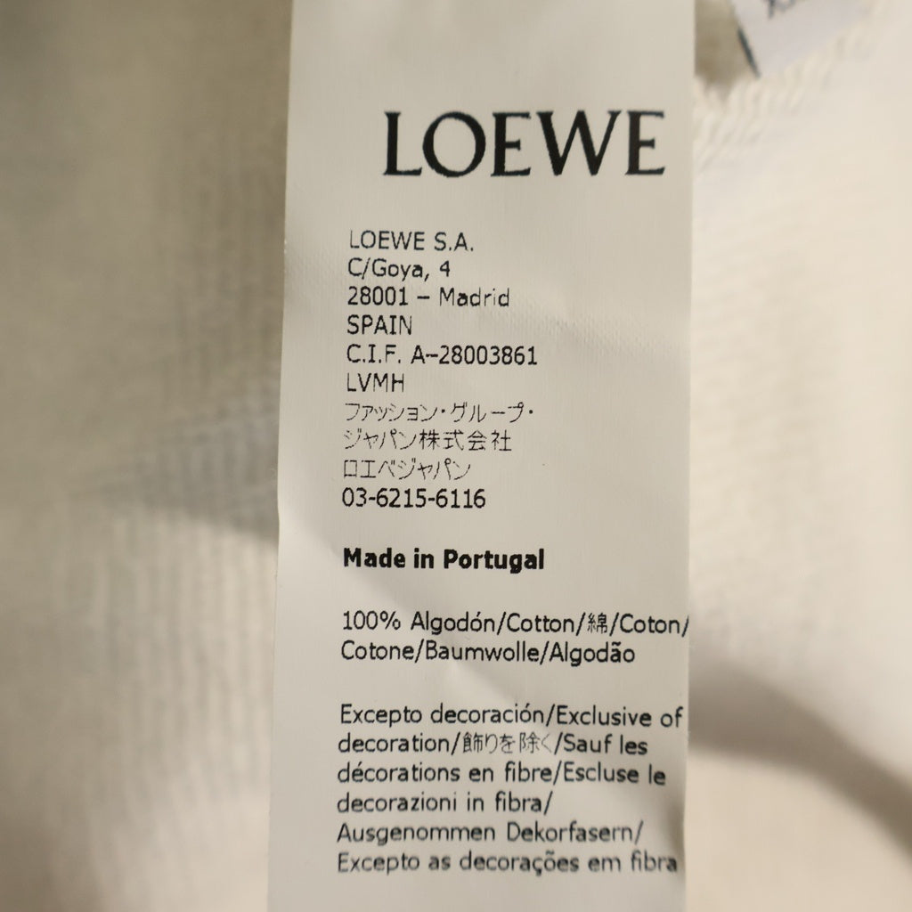 LOEWE(ロエベ) アナグラムロゴ刺繍 スウェットシャツ トレーナー ホワイト H526341XA1