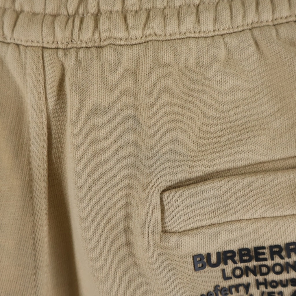 BURBERRY(バーバリー) ラバーロゴ スウェットハーフパンツ ショートパンツ ショーツ ブラウン 8043776