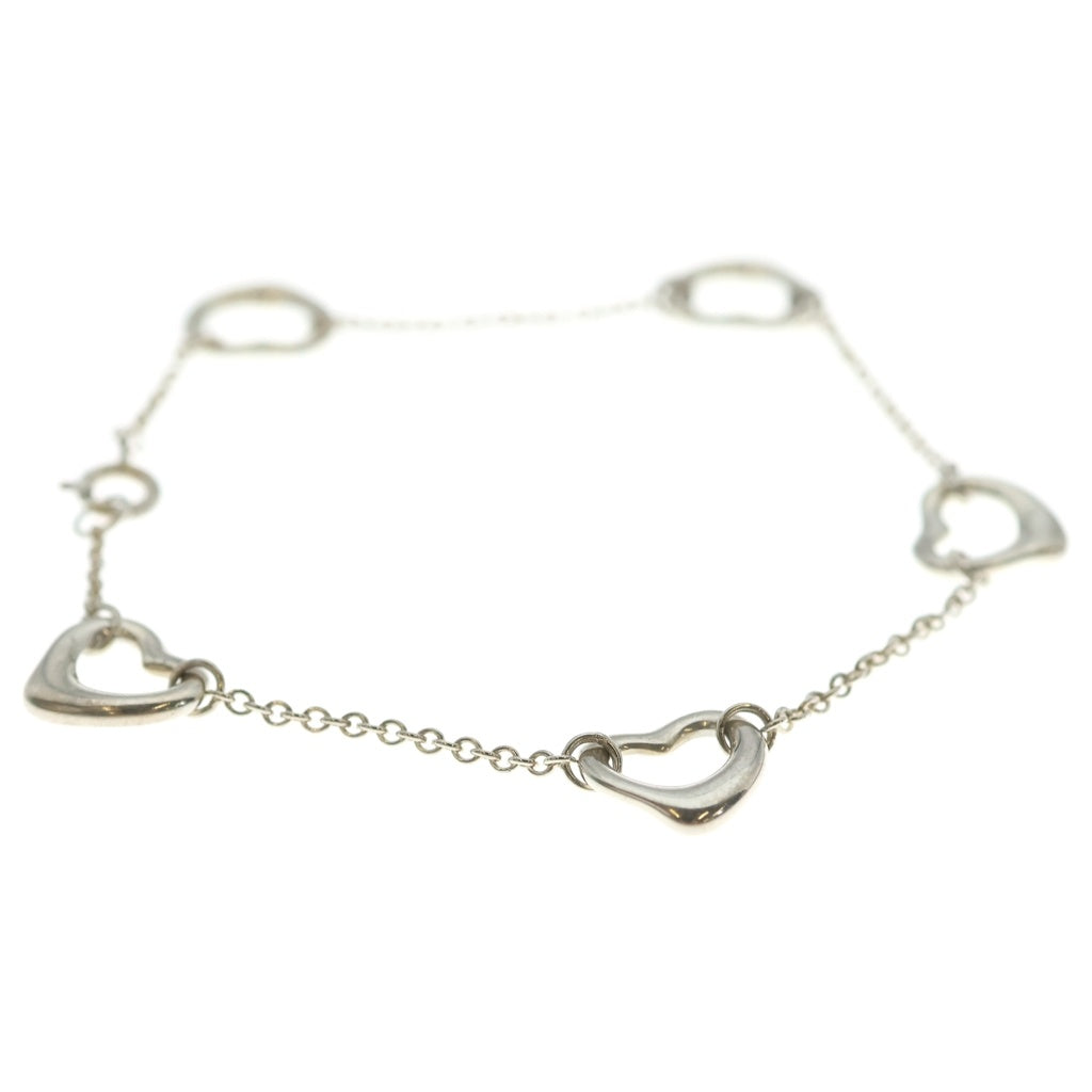 TIFFANY & Co.(ティファニー) オープンハート 5P ブレスレット シルバー Ag925