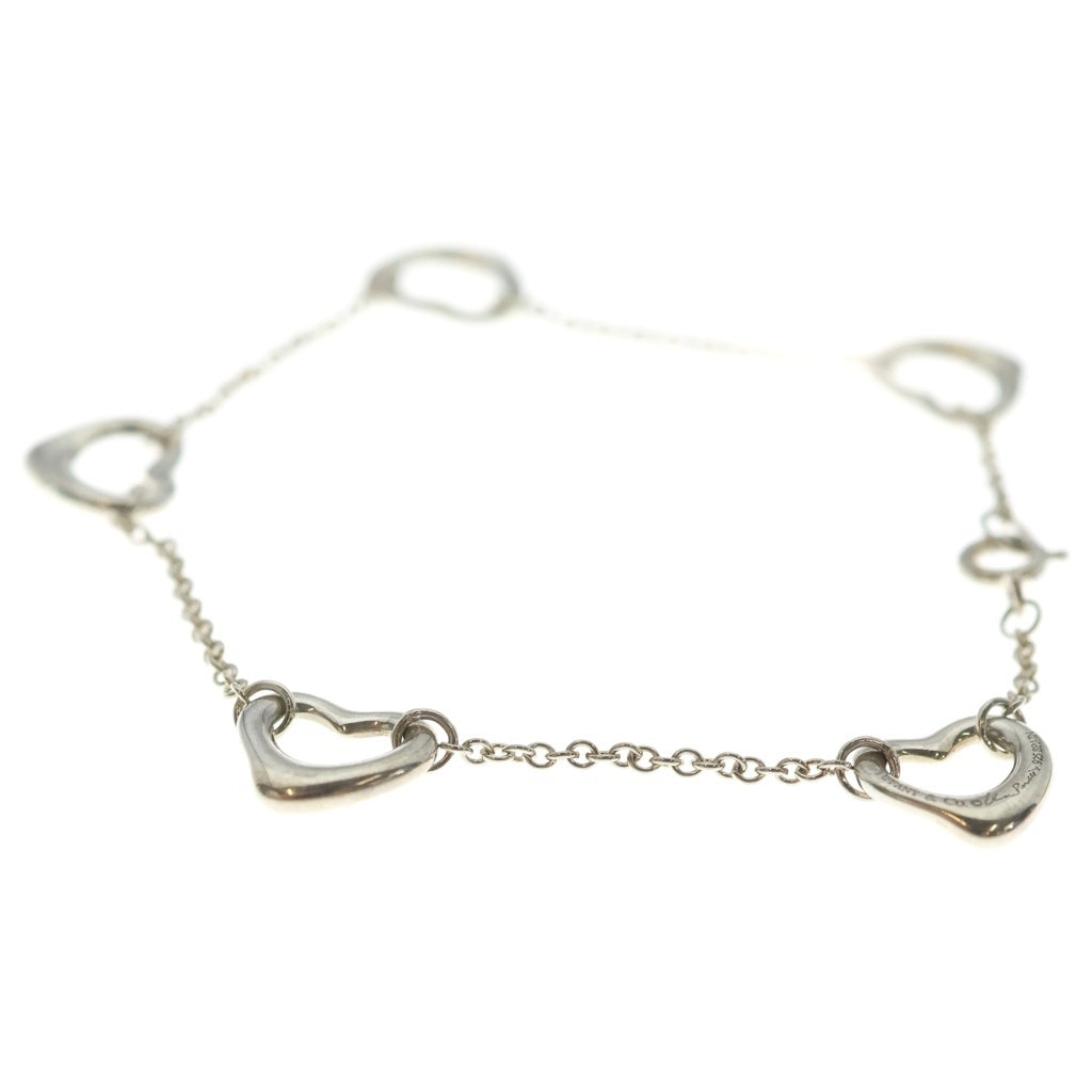 TIFFANY & Co.(ティファニー) オープンハート 5P ブレスレット シルバー Ag925