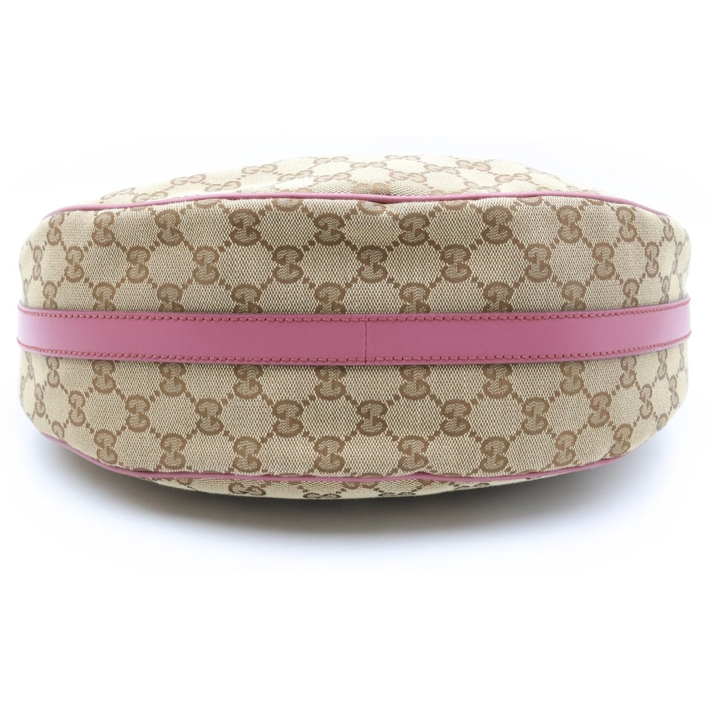 GUCCI(グッチ) GGキャンバス ワンショルダーバッグ ベージュ/ピンク キャンバス/レザー 232962 レディース
