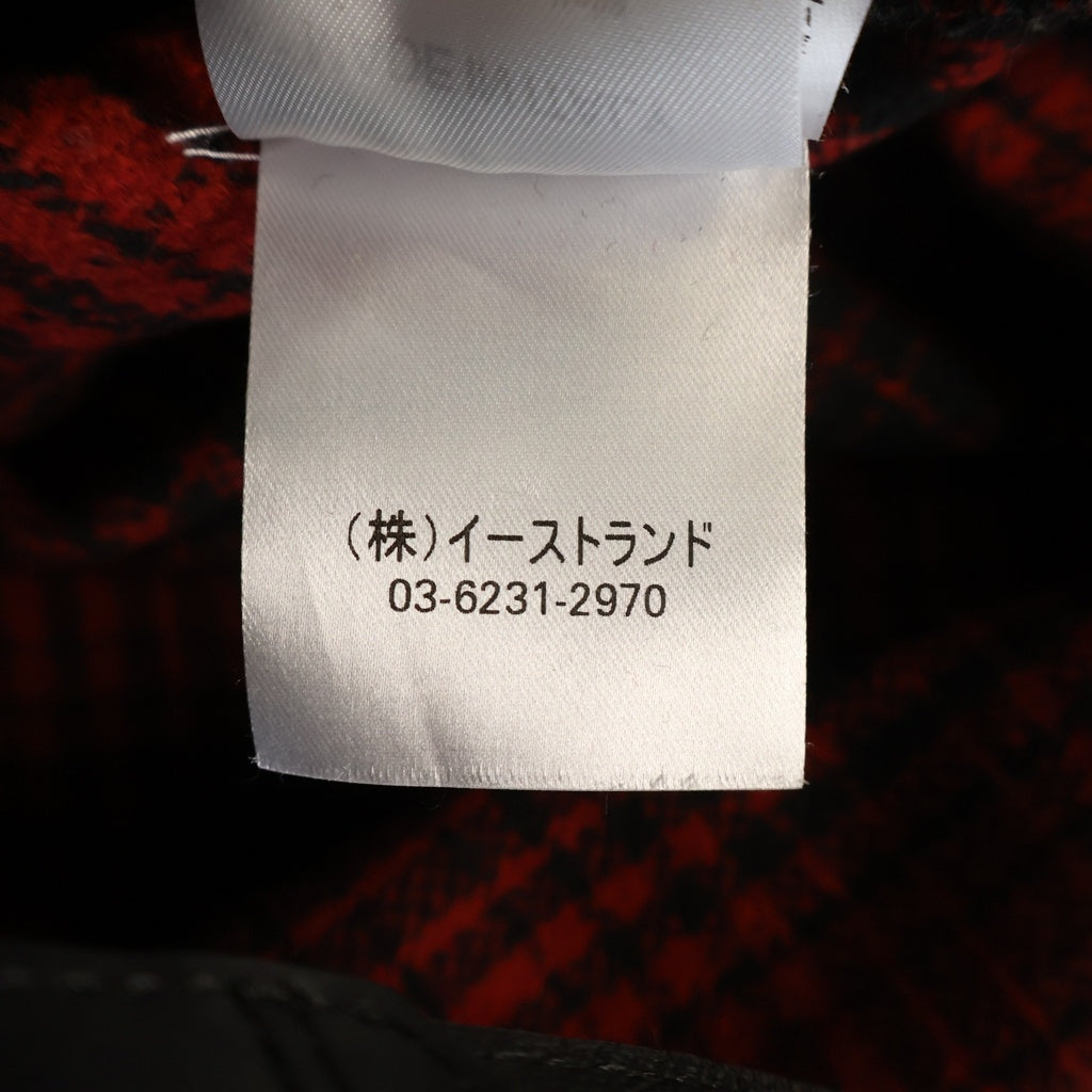OFF-WHITE(オフホワイト) バックプリント チェック総柄 フランネル 長袖シャツ レッド