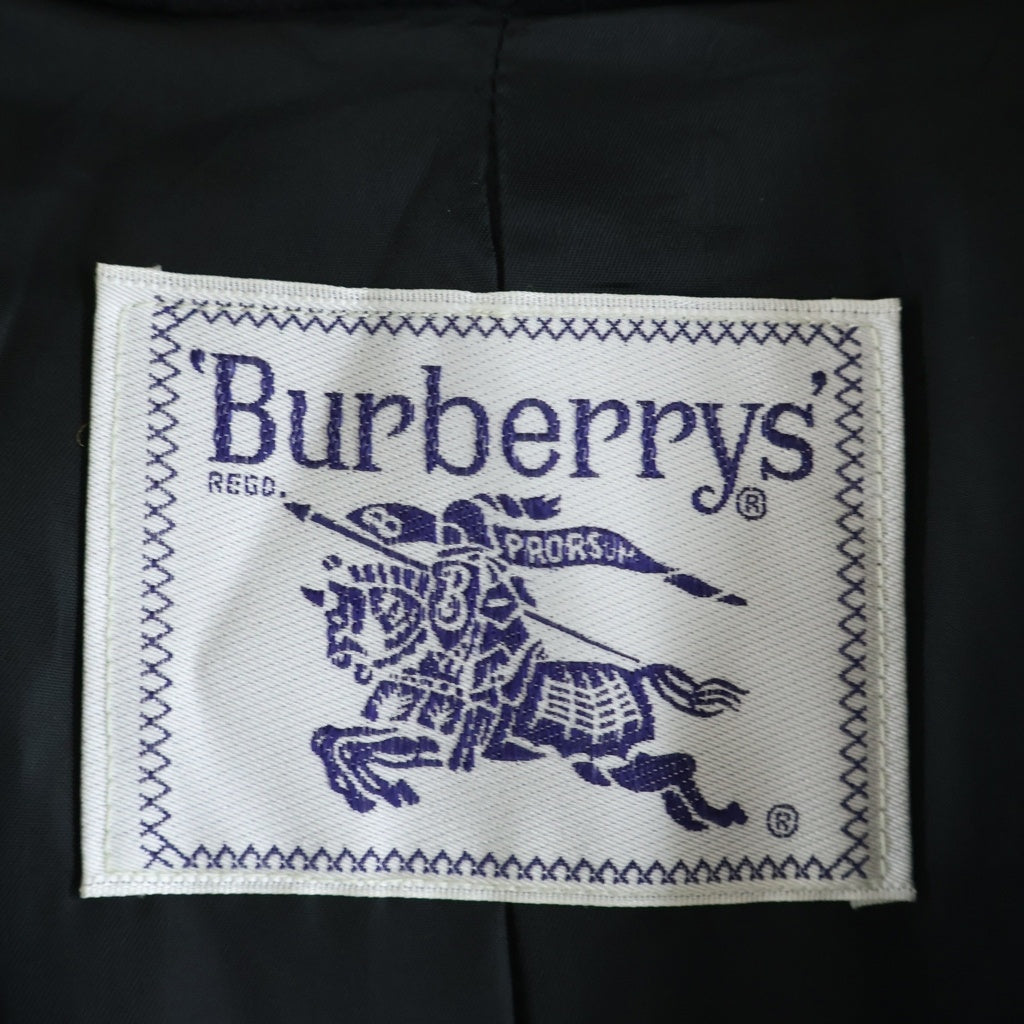 BURBERRYS(バーバリーズ) トレンチコート ブラック ウール ゴールドボタン ベルト レディース