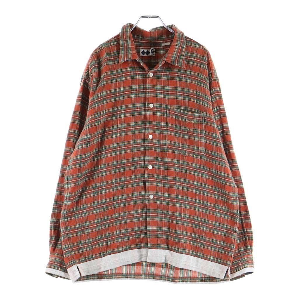 GOODENOUGH(グッドイナフ) フィネス チェックシャツ レッド/グリーン コットンウール