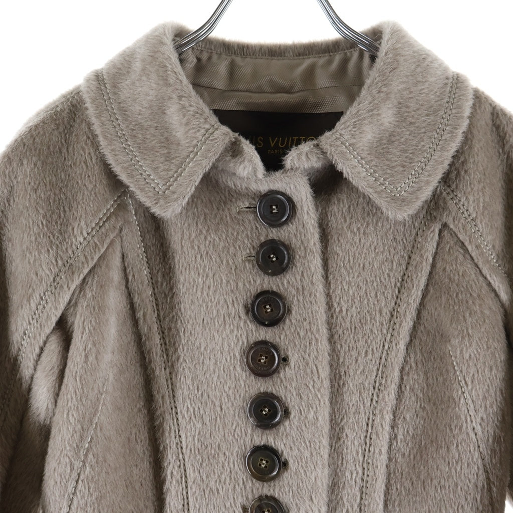 LOUIS VUITTON(ルイヴィトン) 05AW 10連ボタン ステンカラー ウールコート ベージュ レディース RW052A WHCO10WG5
