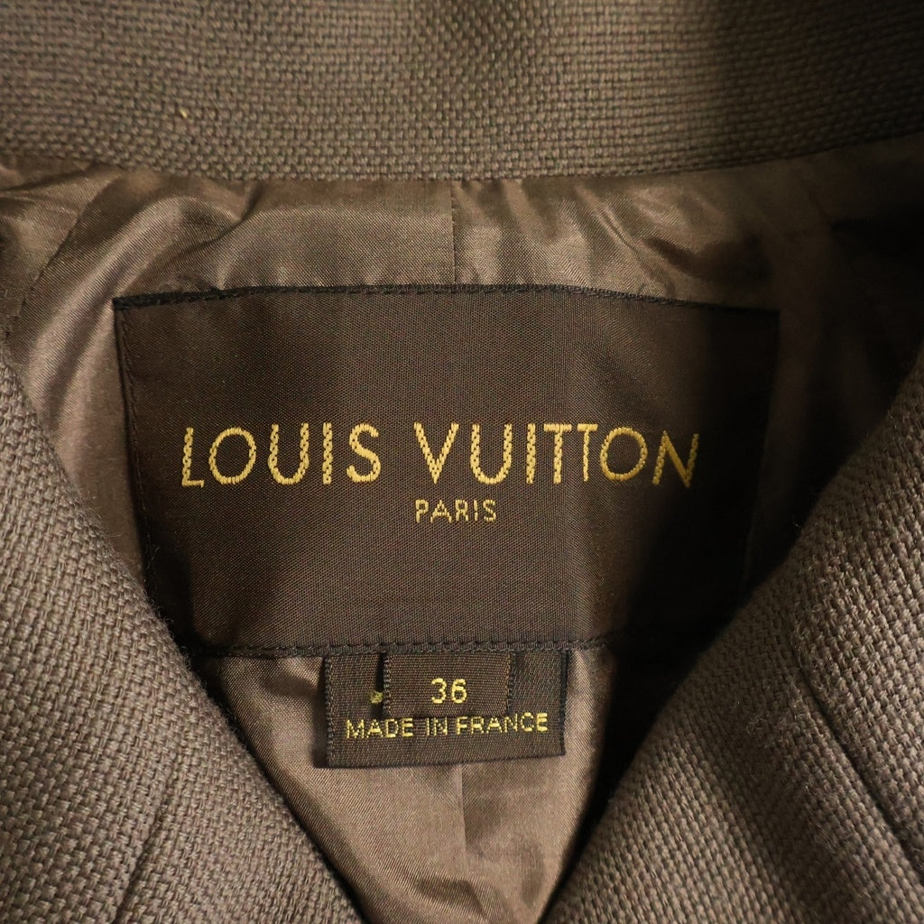LOUIS VUITTON(ルイヴィトン) フラワーボタン ジャケット ウール ブラウン RW122B F2CO58UAT レディース