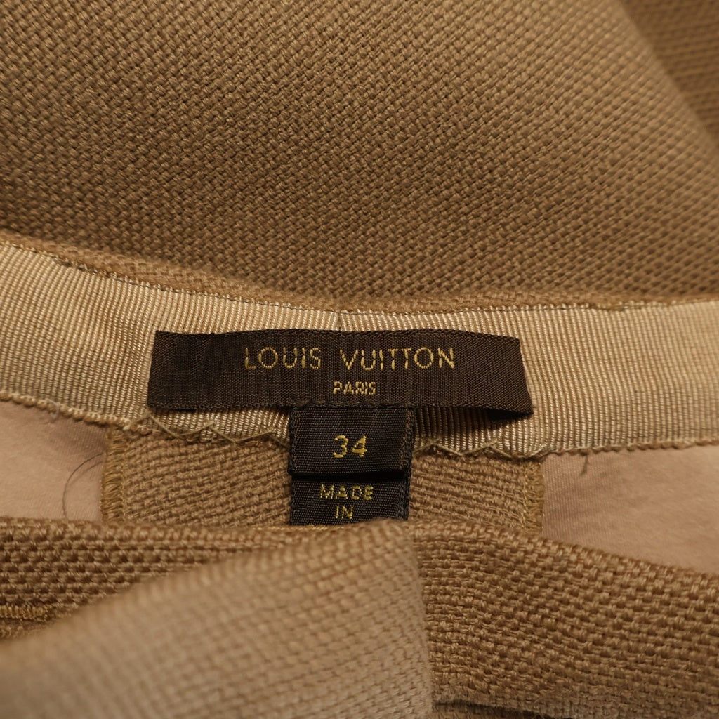 LOUIS VUITTON(ルイヴィトン) スラックス パンツ ビジュー付き ウール ブラウン RW122B F2PA44UAT レディース