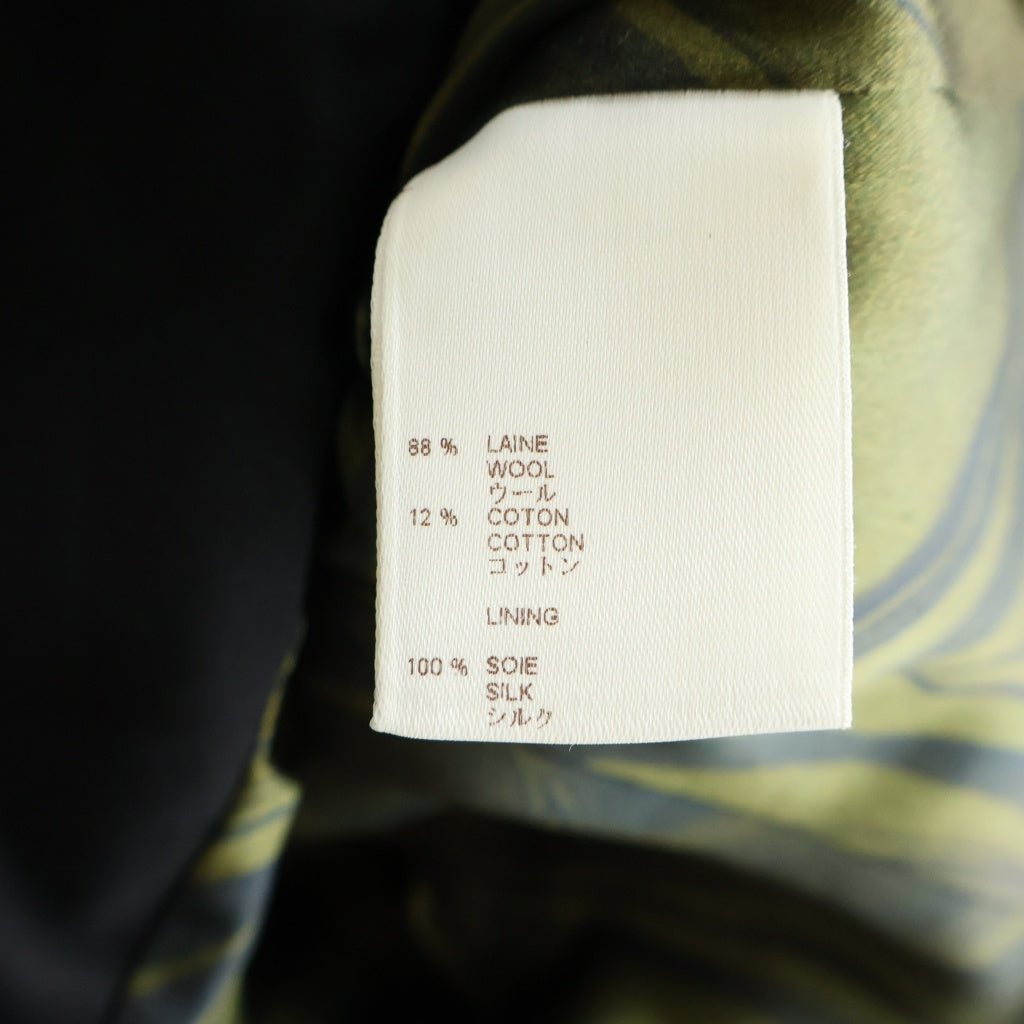 LOUIS VUITTON(ルイヴィトン) ショート ジャケット 襟つき ウール ベロア グレー RW052 WHJA23WOT レディース