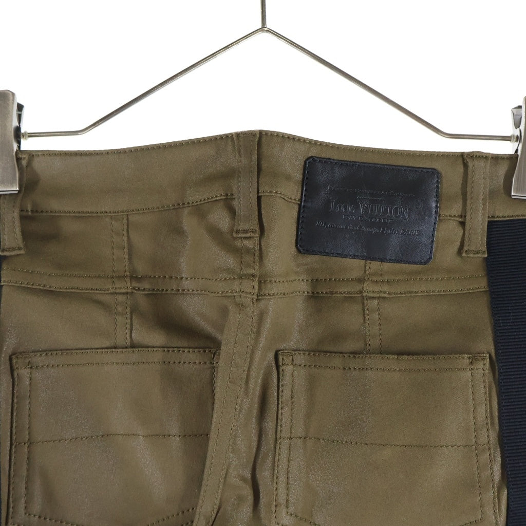 LOUIS VUITTON(ルイヴィトン) パンツ レザー コットン カーキ RW132W F4PA15DDB レディース