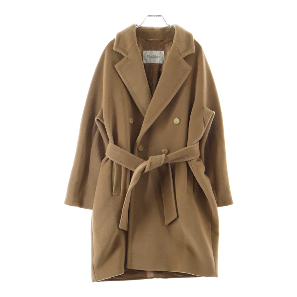 Max Mara(マックスマーラ) ダブルブレスト ロング コート アウター ベルト付き キャメル ブラウン 101601096 レディース