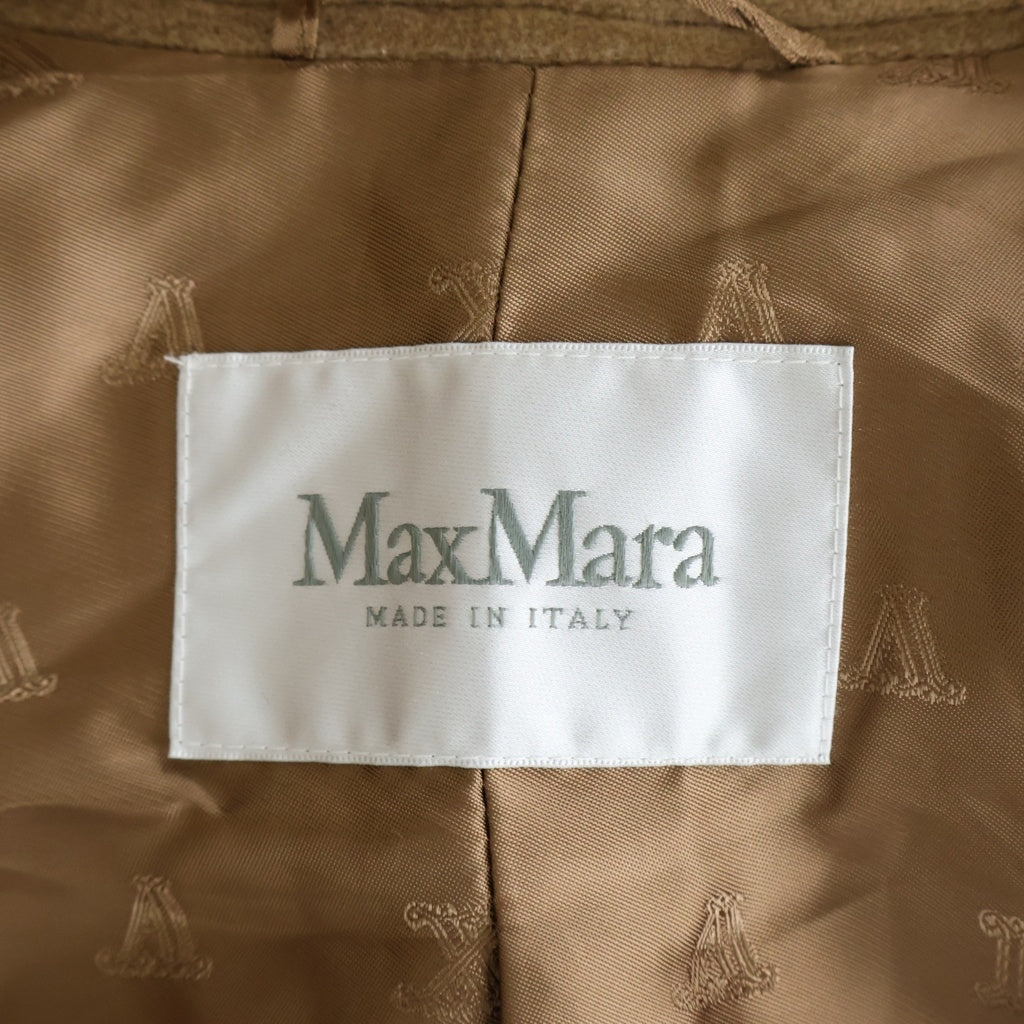 Max Mara(マックスマーラ) ダブルブレスト ロング コート アウター ベルト付き キャメル ブラウン 101601096 レディース