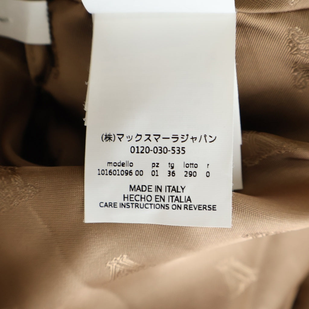Max Mara(マックスマーラ) ダブルブレスト ロング コート アウター ベルト付き キャメル ブラウン 101601096 レディース