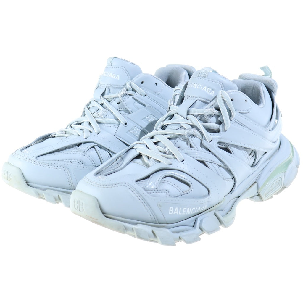 BALENCIAGA(バレンシアガ) トラック スニーカー ローカット メッシュ レザー グレーブルー 542436 レディース