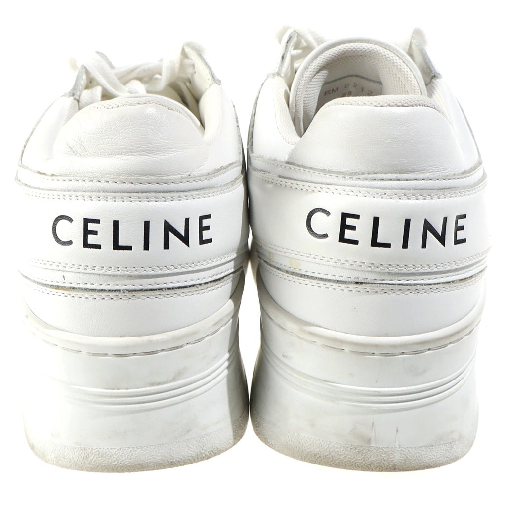 CELINE(セリーヌ) ブロックスニーカー ウェッジアウトソール ローカット シューズ ホワイト レディース