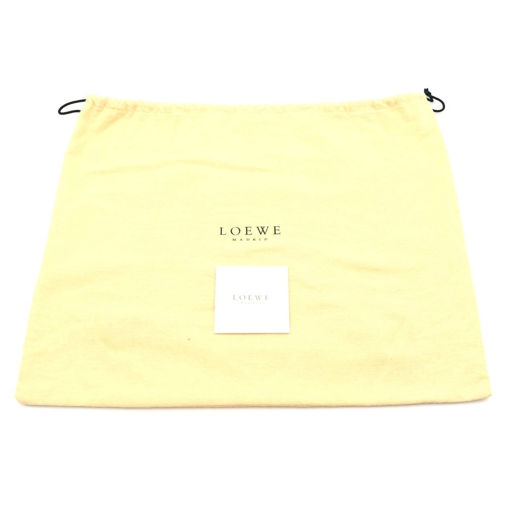 LOEWE(ロエベ) アマソナ2000 ハンドバッグ ブラウン×クリア ビニール×レザー シルバー金具 レディース