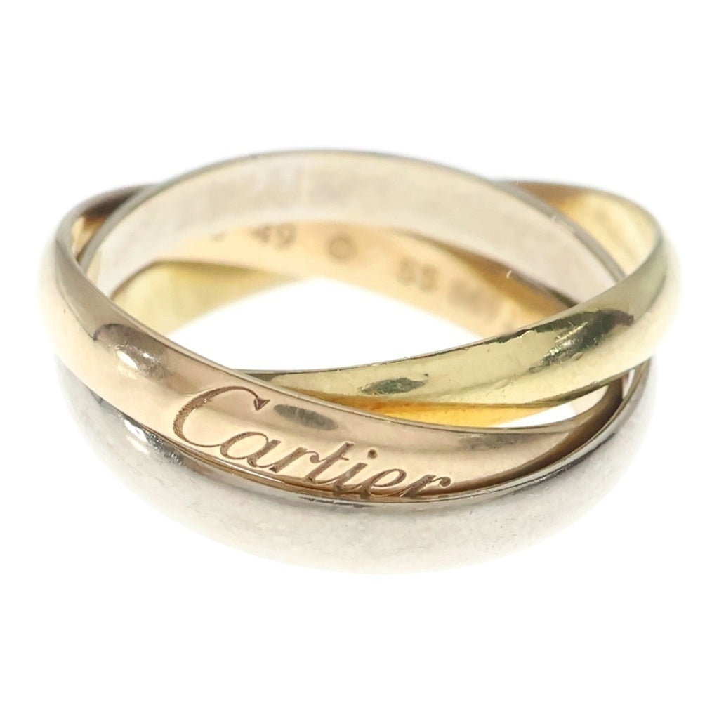 Cartier(カルティエ) トリニティ リング イエローゴールド×ホワイトゴールド×ピンクゴールド 750YG/WG/PG #49