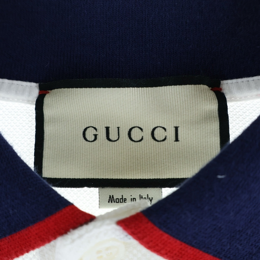 GUCCI(グッチ) 19SS ポロシャツ 半袖 カットソー コットン ホワイト 500972