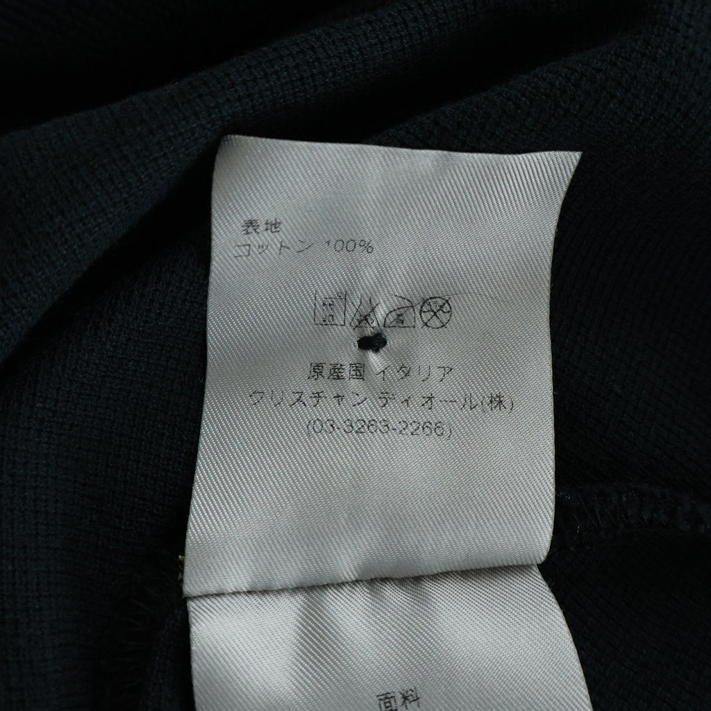 Dior HOMME(ディオールオム) BEE 刺繍 半袖 ポロシャツ Tシャツ コットン ブラック