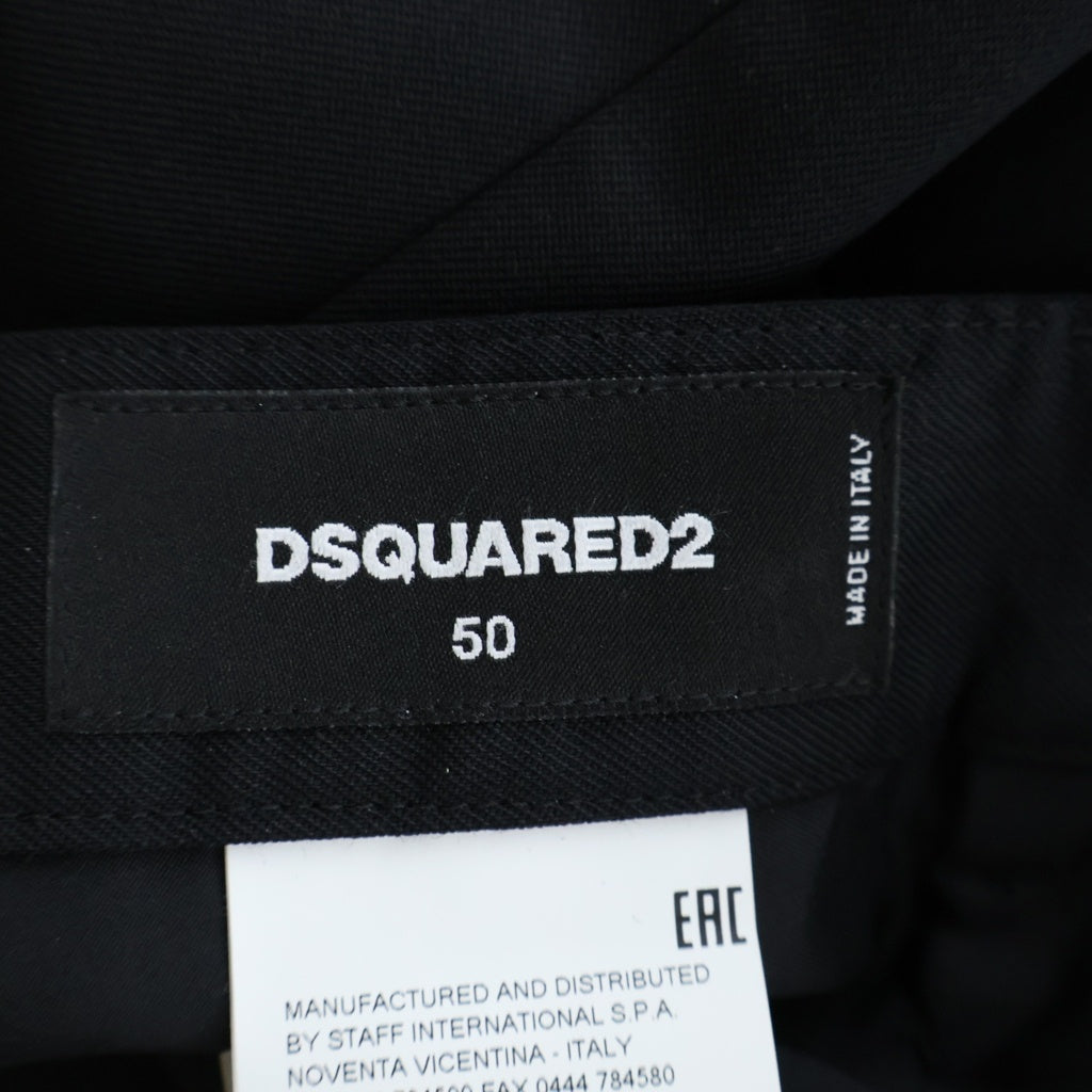 DSQUARED2(ディースクエアード) スラックス パンツ ブラック S71KA0984 S42916