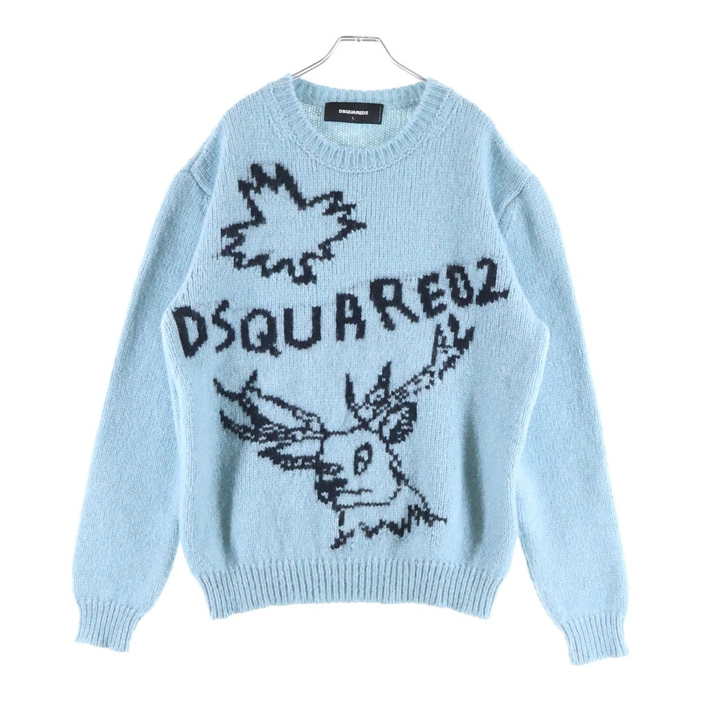 DSQUARED2(ディースクエアード) ニット 長袖 トップス スカイブルー S74HA0961 S16791
