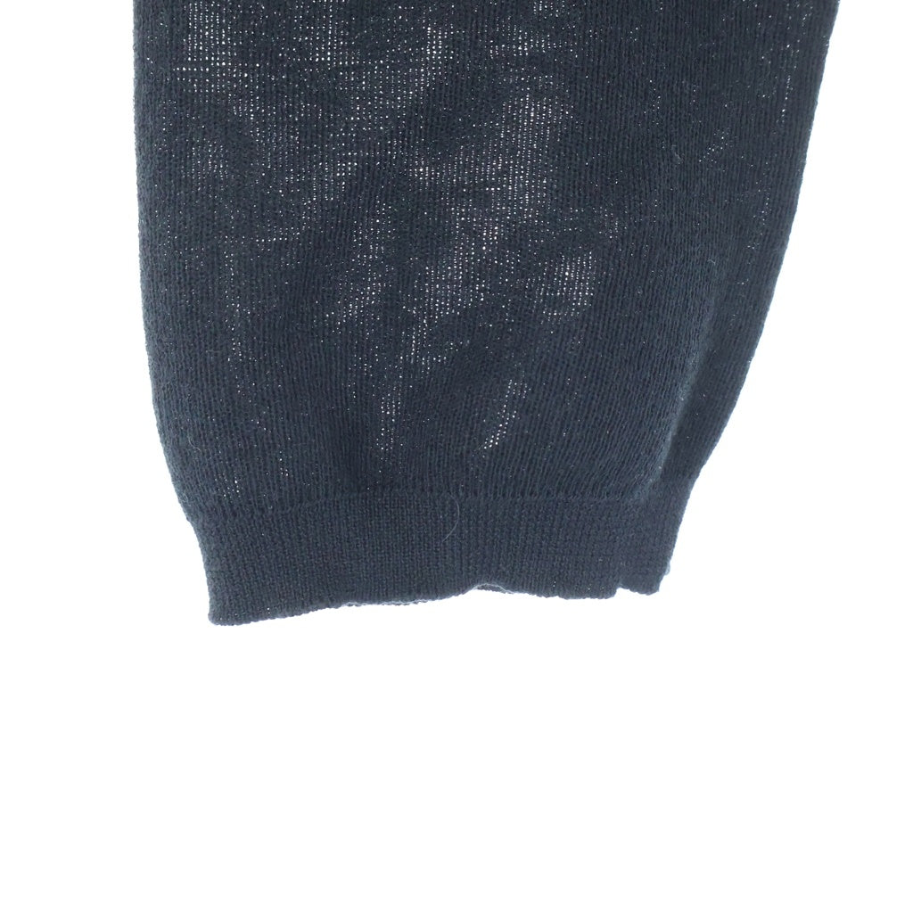 MONCLER(モンクレール) 25SS ロゴ刺繍 スナップボタン コットンニット カーディガン ブラック レディース K10939B00035