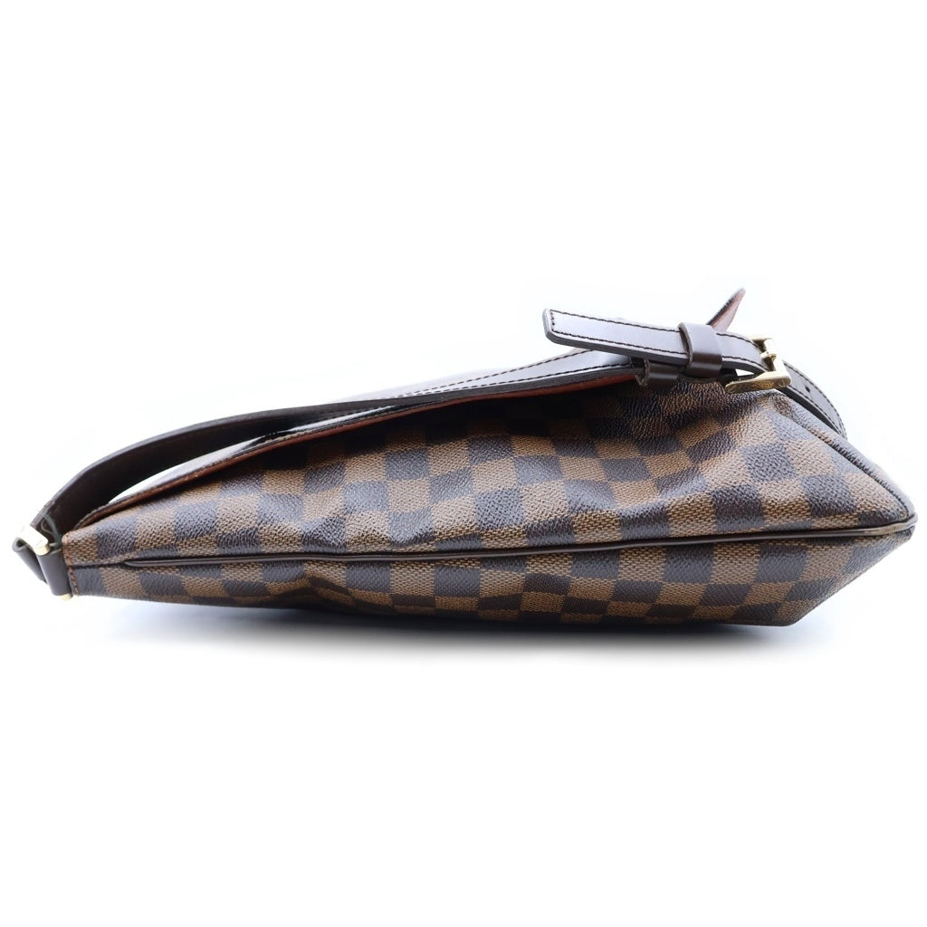 LOUIS VUITTON(ルイヴィトン) ダミエ ミュゼット ショルダーバッグ ブラウン レザー×PVC N51302 ゴールド金具 レディース