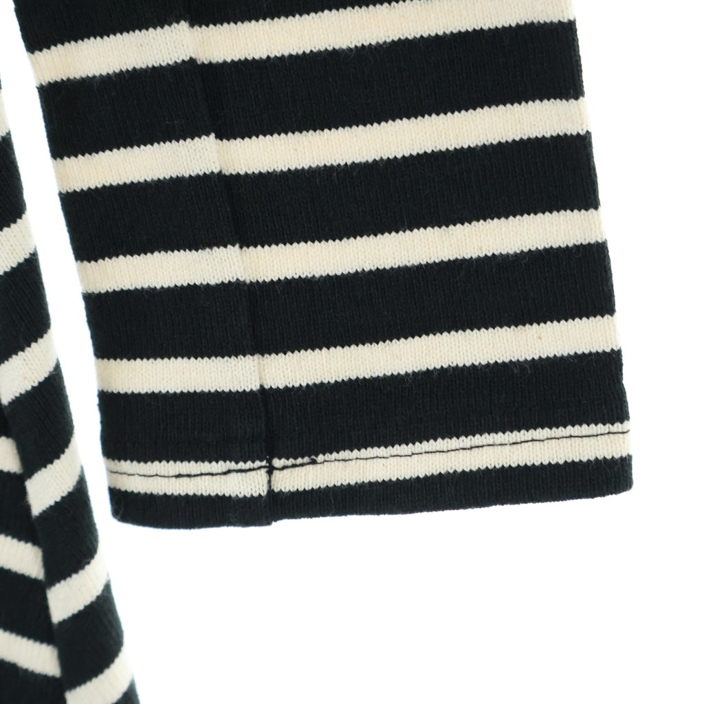 BURBERRY BLUE LABEL(バーバリーブルーレーベル) ロゴプリント ボーダー柄 ロングスリーブ 長袖Tシャツ カットソー E1P06-155-09 レディース