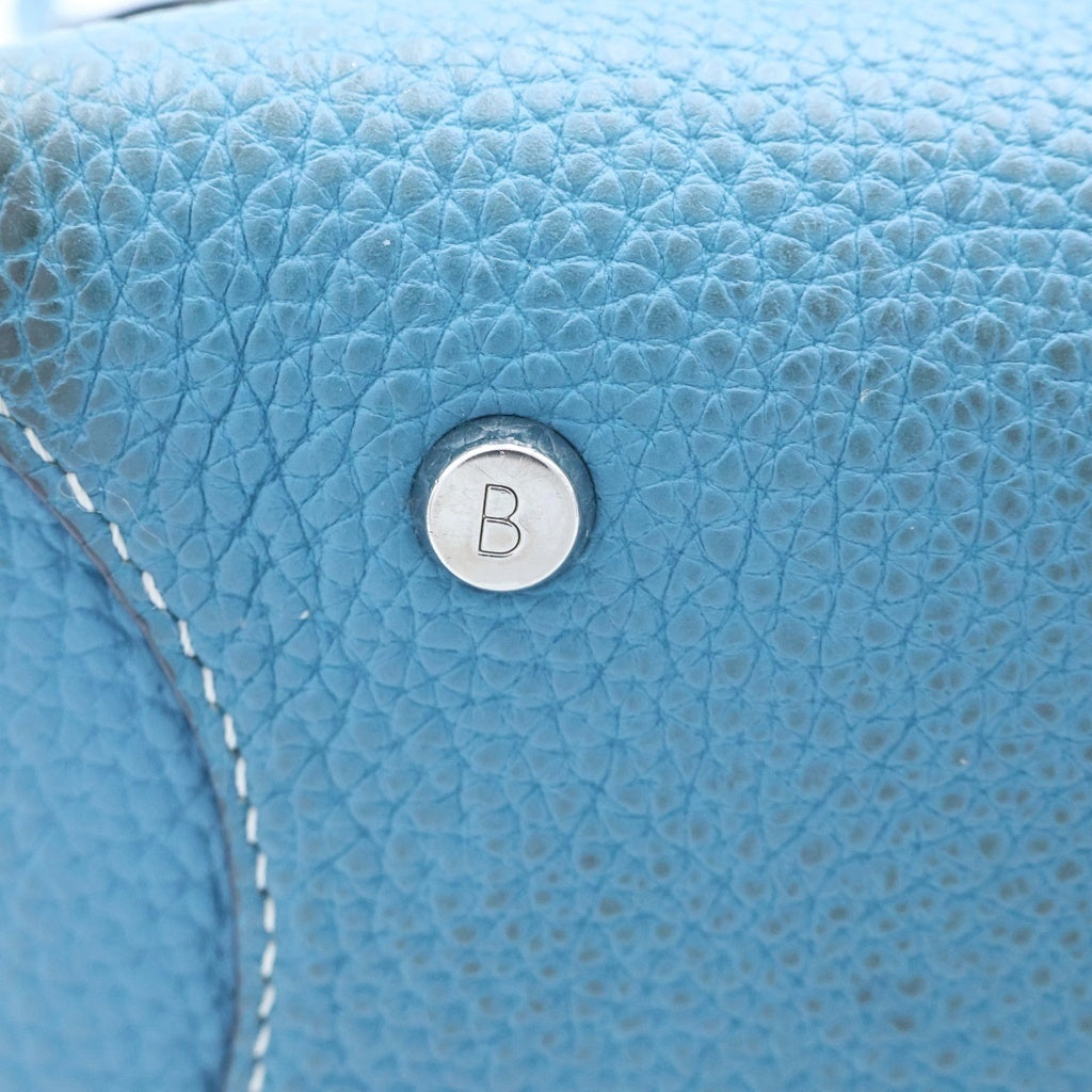 BONAVENTURA(ボナベンチュラ) ミア 2WAYハンドバッグ ショルダーバッグ ターコイズブルー ブルーシアン レザー シルバー金具 レディース
