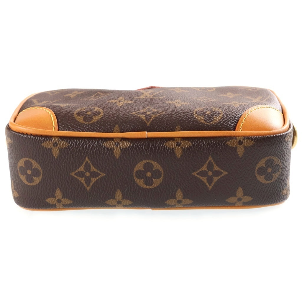 LOUIS VUITTON(ルイヴィトン) モノグラム トロカデロ ウェアラブルウォレットショルダーバッグ ブラウン レザー×PVC M14058 ゴールド金具 レディース