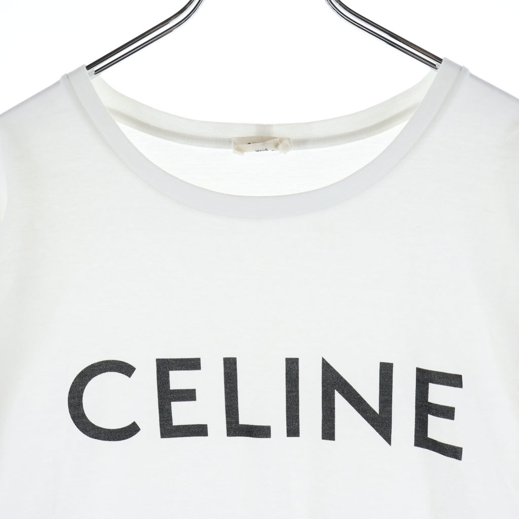 CELINE(セリーヌ) ロゴプリント 半袖Tシャツ カットソー ホワイト 2X314916G レディース