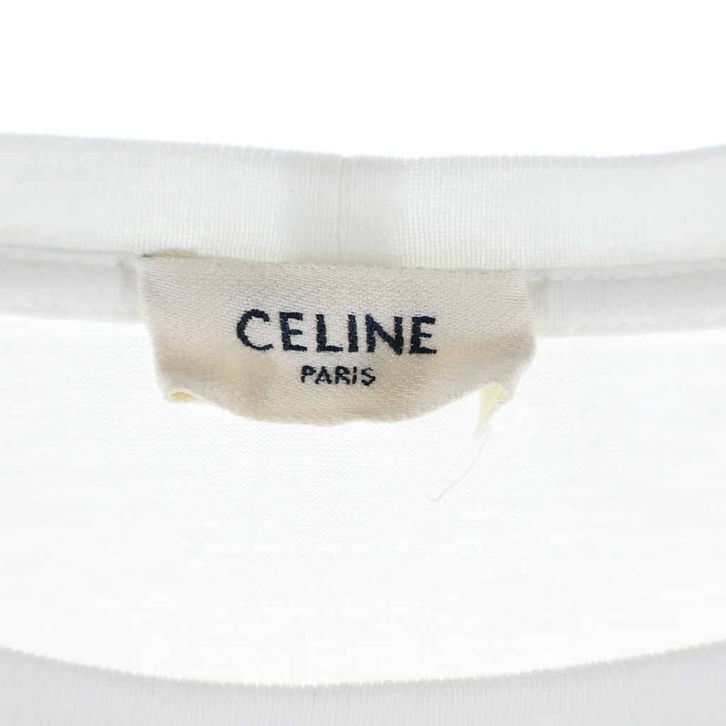 CELINE(セリーヌ) ロゴプリント 半袖Tシャツ カットソー ホワイト 2X314916G レディース