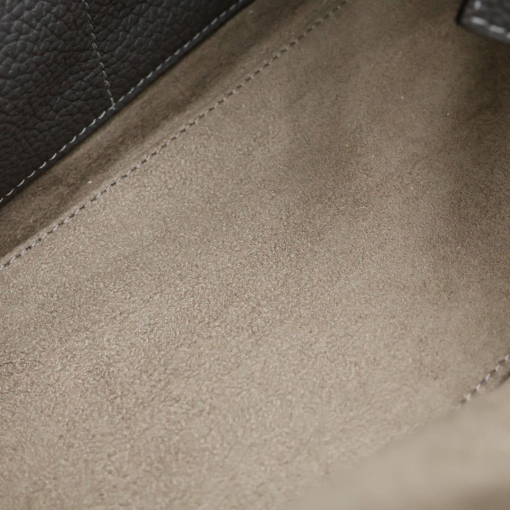 BONAVENTURA(ボナベンチュラ) ミア 2WAYハンドバッグ ショルダーバッグ グレージュ レザー シルバー金具 レディース