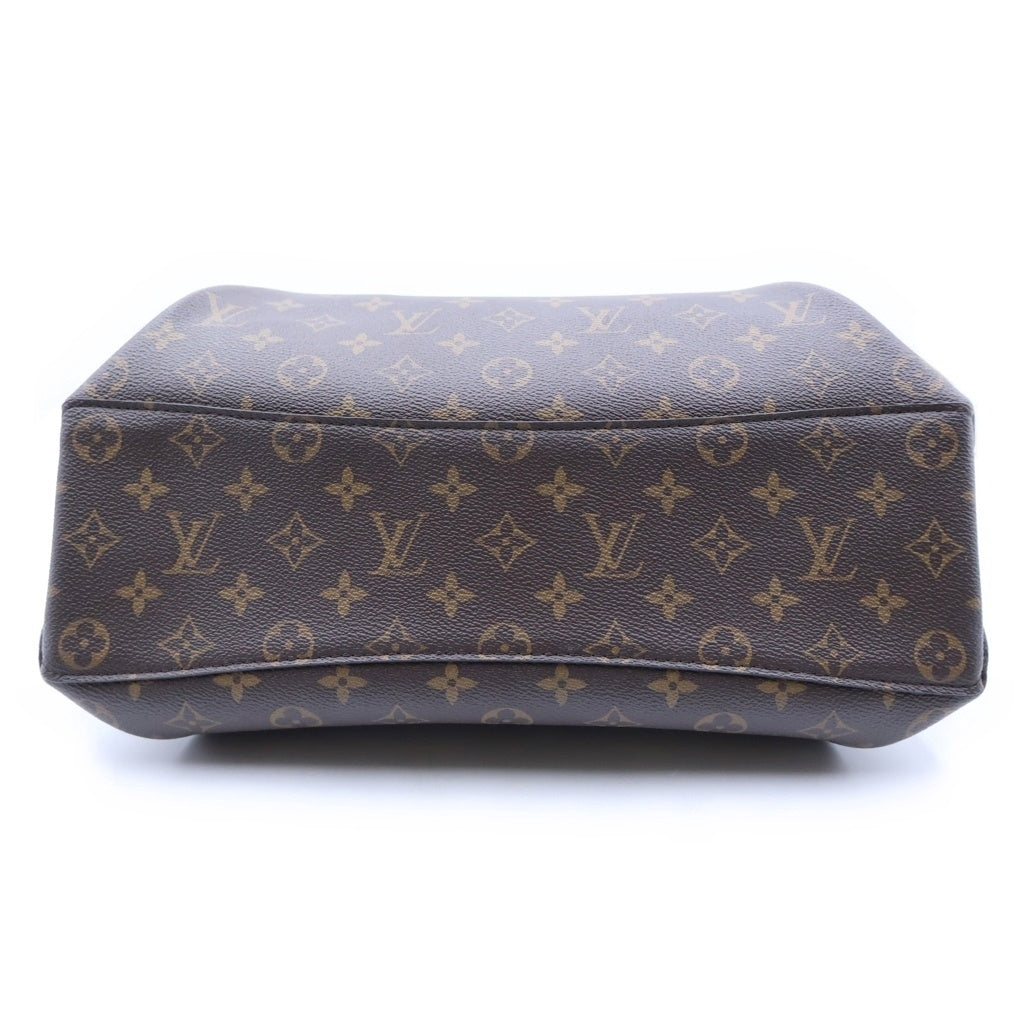 LOUIS VUITTON(ルイヴィトン) モノグラム リボリーPM ハンドバッグ ブラウン レザー×PVC M44543 ゴールド金具