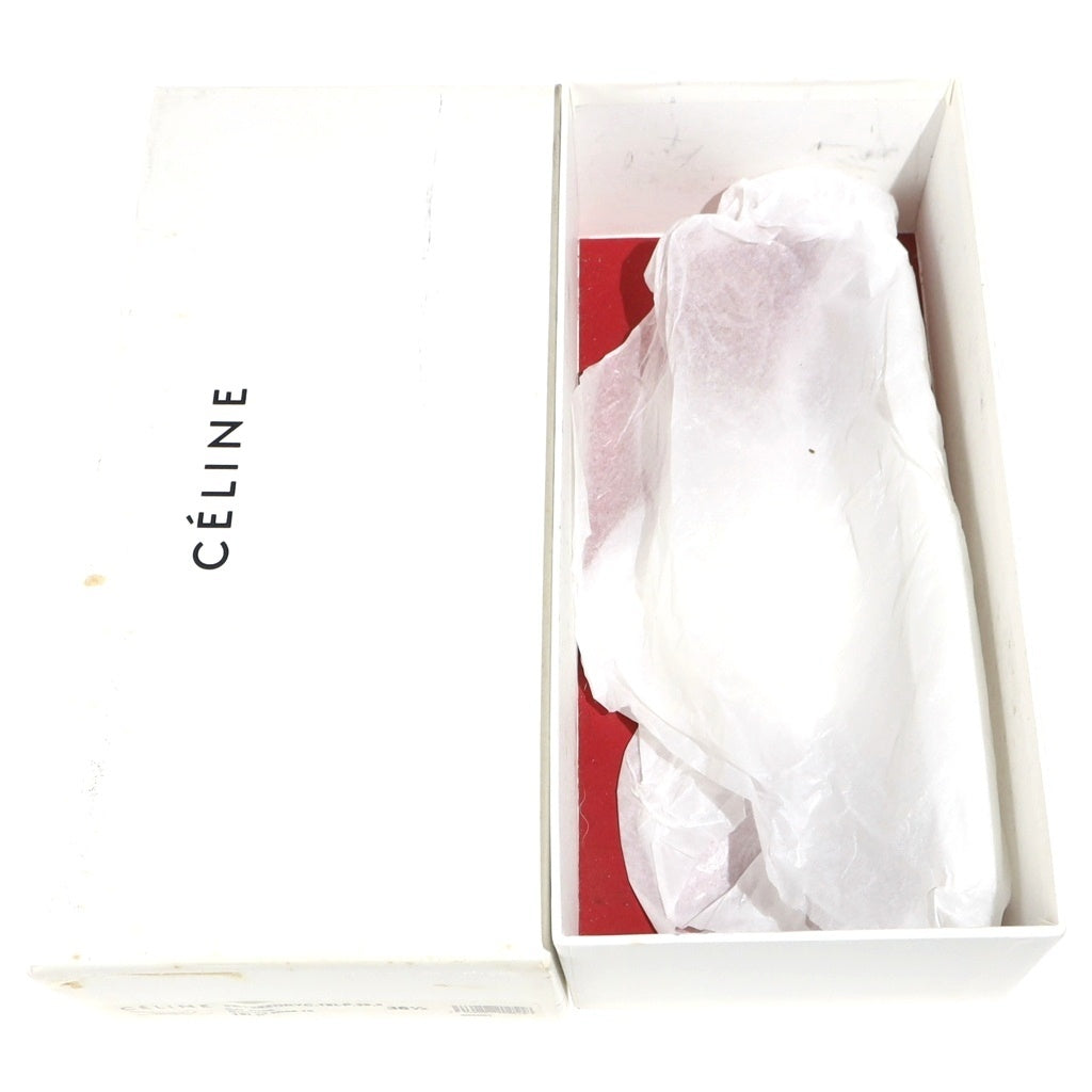 CELINE(セリーヌ) レオパード ハラコ バレエシューズ フラットシューズ ピンク×ブラウン