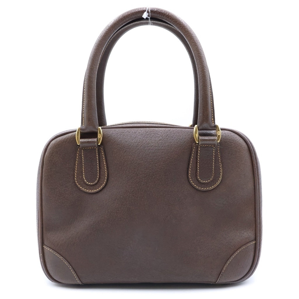 GUCCI(グッチ) GGマーモント ハンドバッグ ブラウン レザー ゴールド金具 レディース