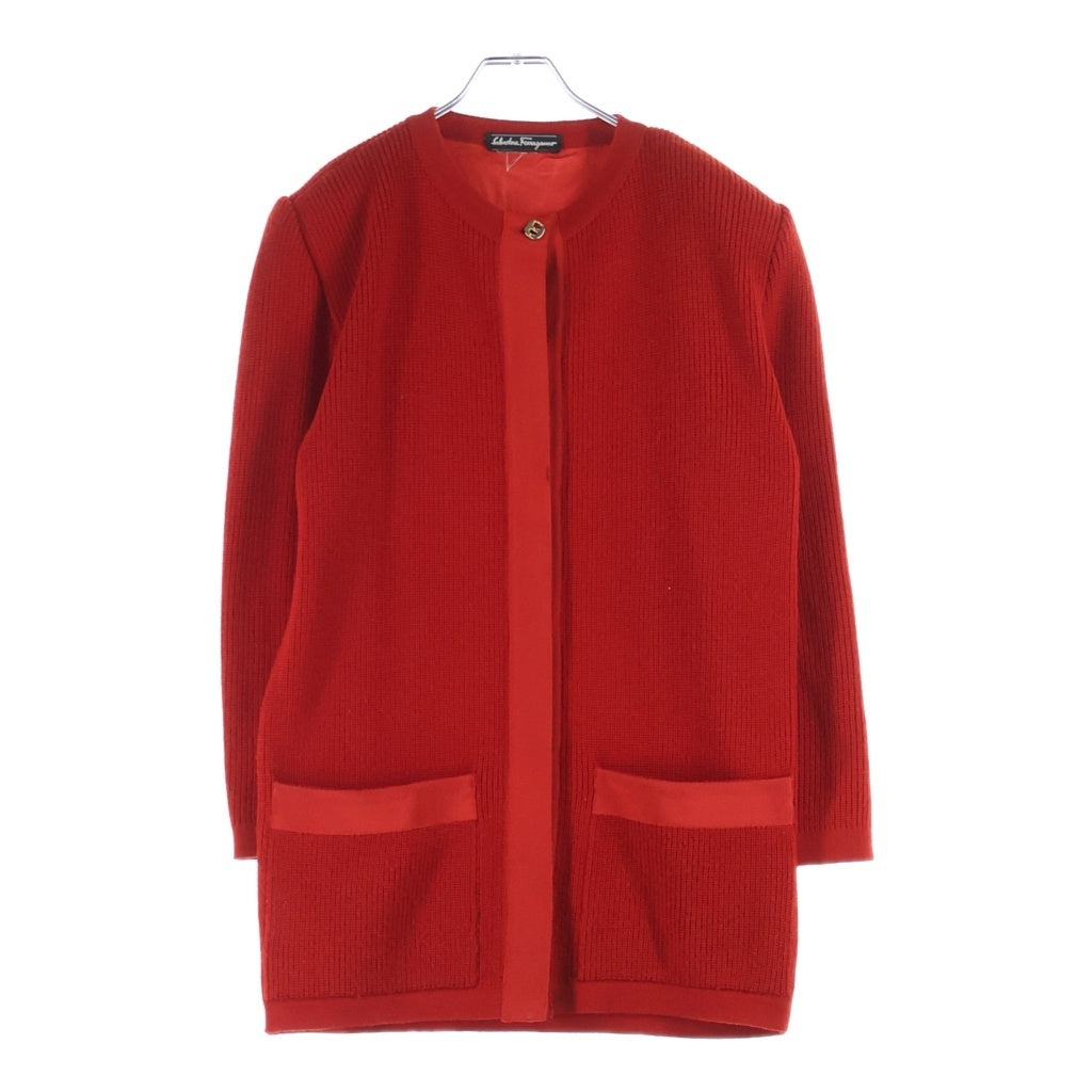 Salvatore Ferragamo(サルヴァトーレ フェラガモ) ニット カーディガン レディース レッド