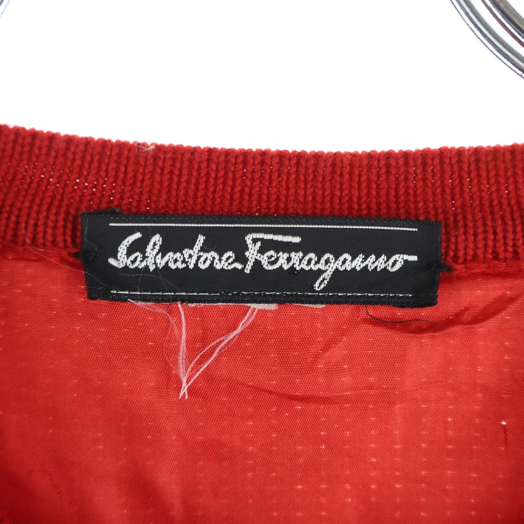 Salvatore Ferragamo(サルヴァトーレ フェラガモ) ニット カーディガン レディース レッド