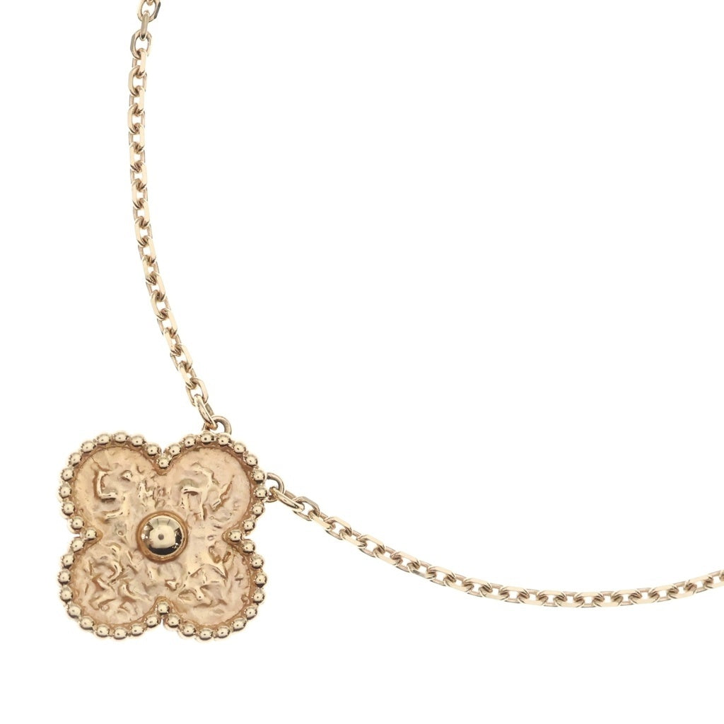 Van Cleef & Arpels(ヴァンクリーフアンドアーペル) ヴィンテージ アルハンブラ ネックレス ミモザ K18ピンクゴールド