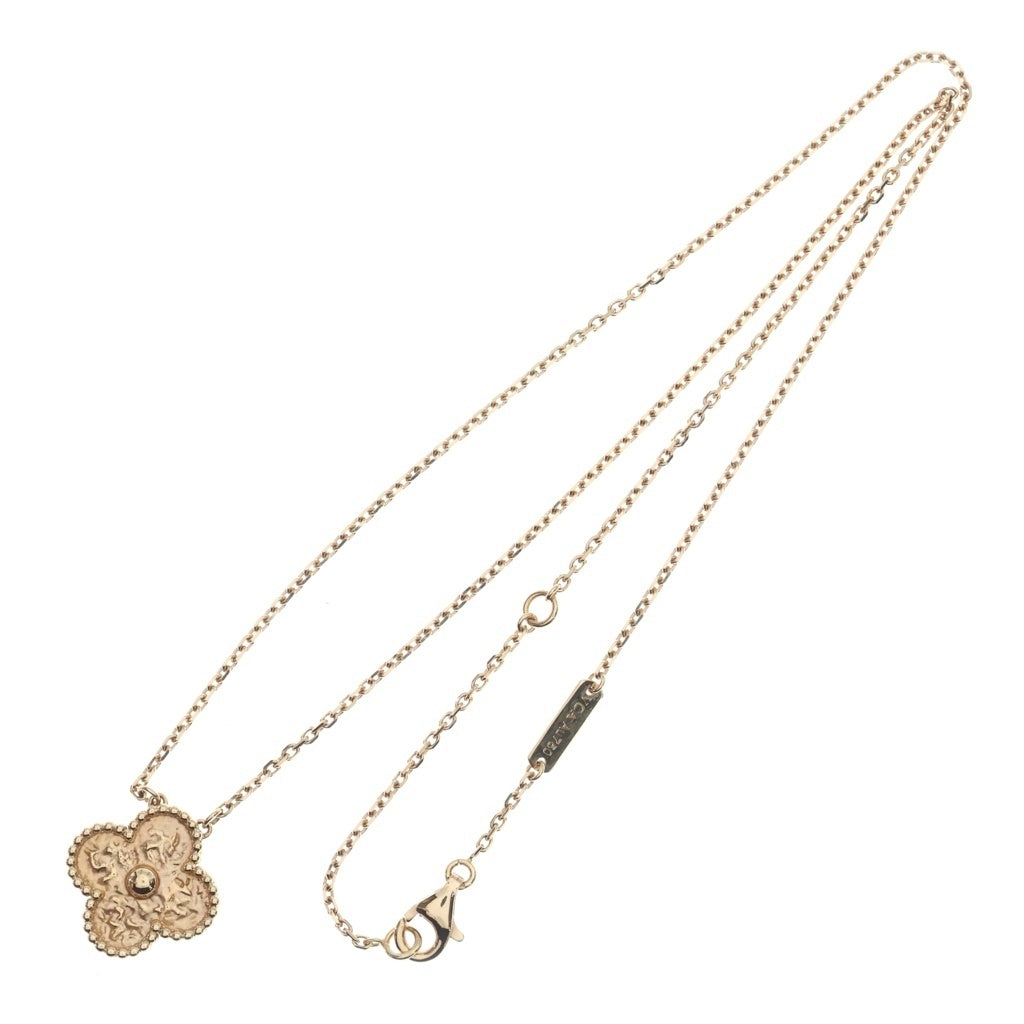 Van Cleef & Arpels(ヴァンクリーフアンドアーペル) ヴィンテージ アルハンブラ ネックレス ミモザ K18ピンクゴールド