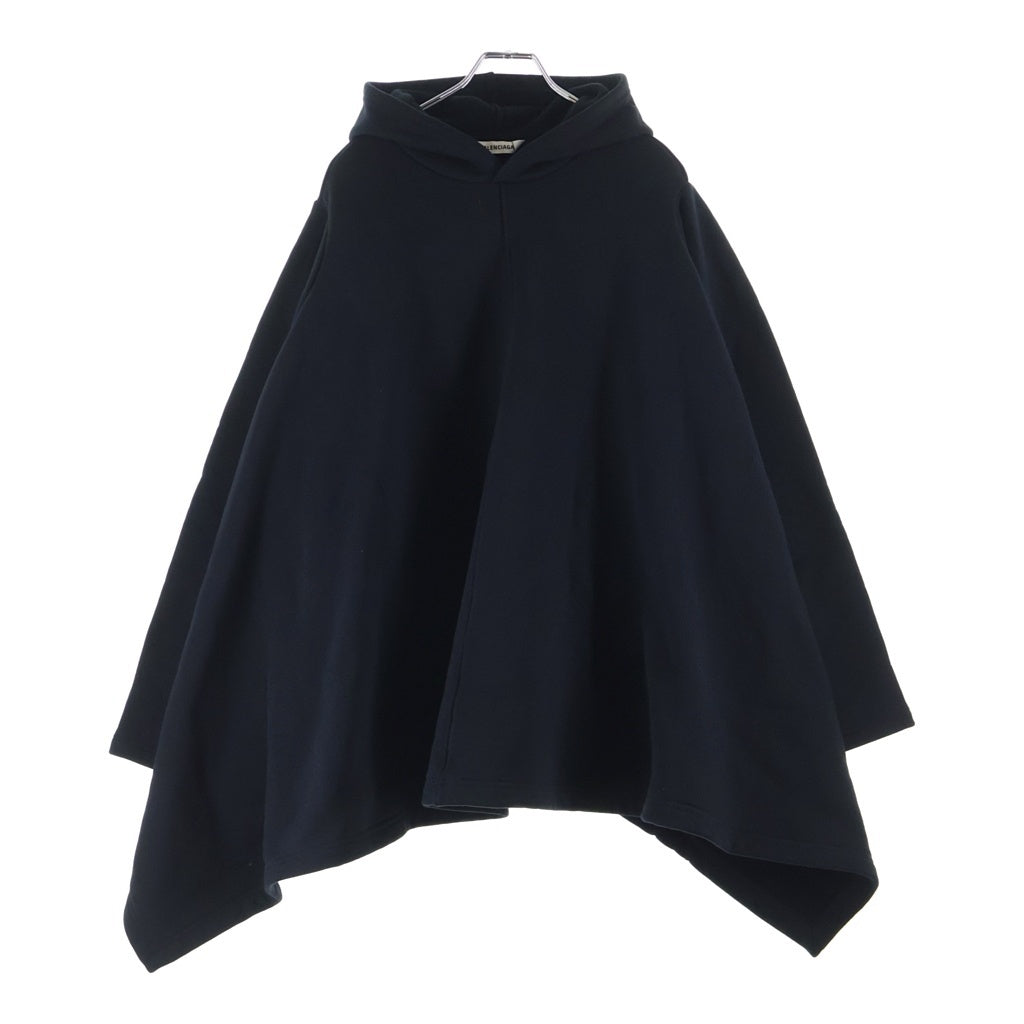 BALENCIAGA(バレンシアガ) 21SS ヘビーウェイトポンチョパーカー フーディー ブラック 645156
