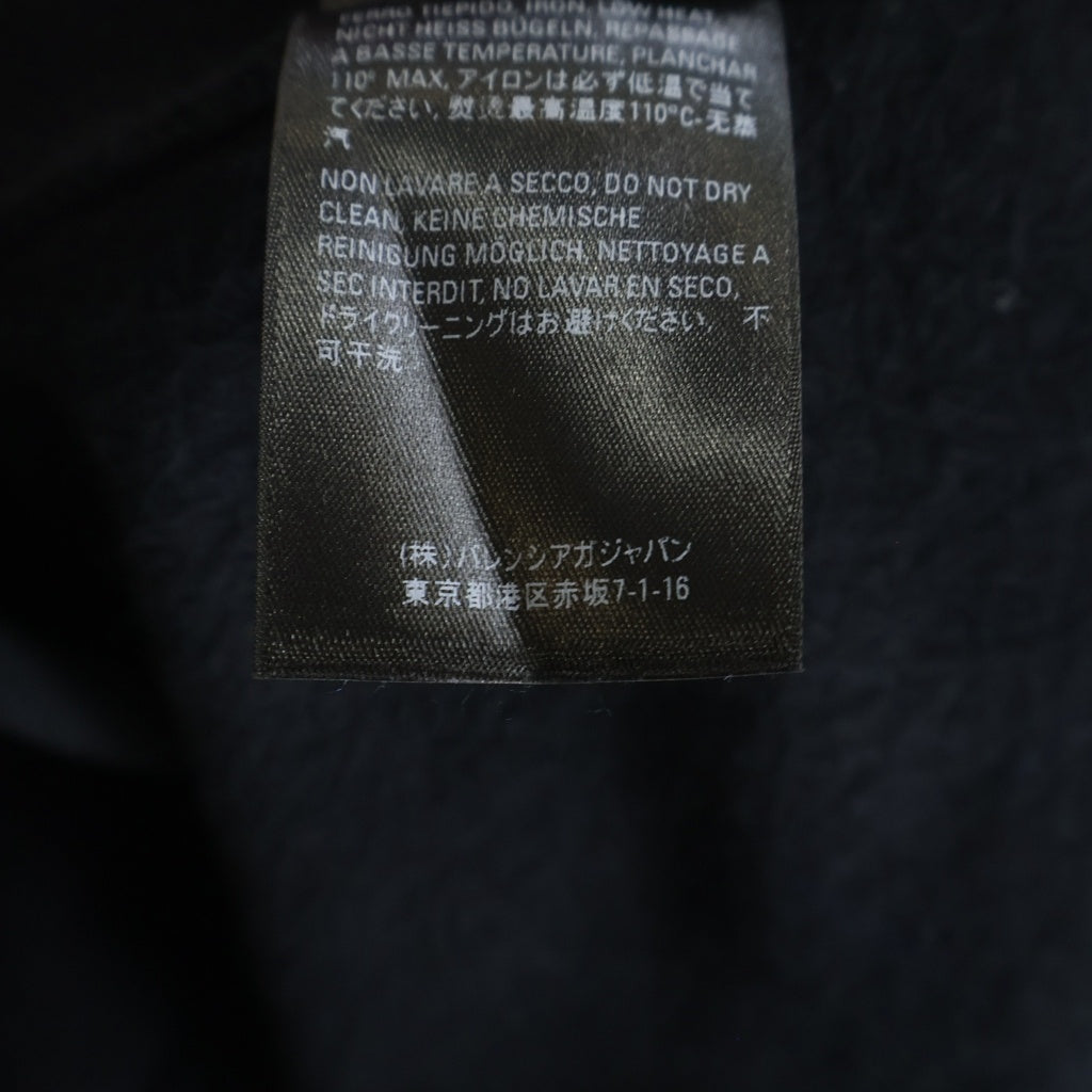 BALENCIAGA(バレンシアガ) 21SS ヘビーウェイトポンチョパーカー フーディー ブラック 645156