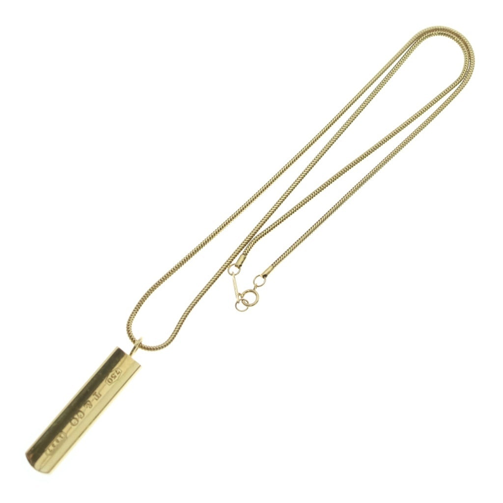 TIFFANY & Co.(ティファニー) 1837 ナローバー ネックレス スネークチェーン ペンダント イエローゴールド Au750YG