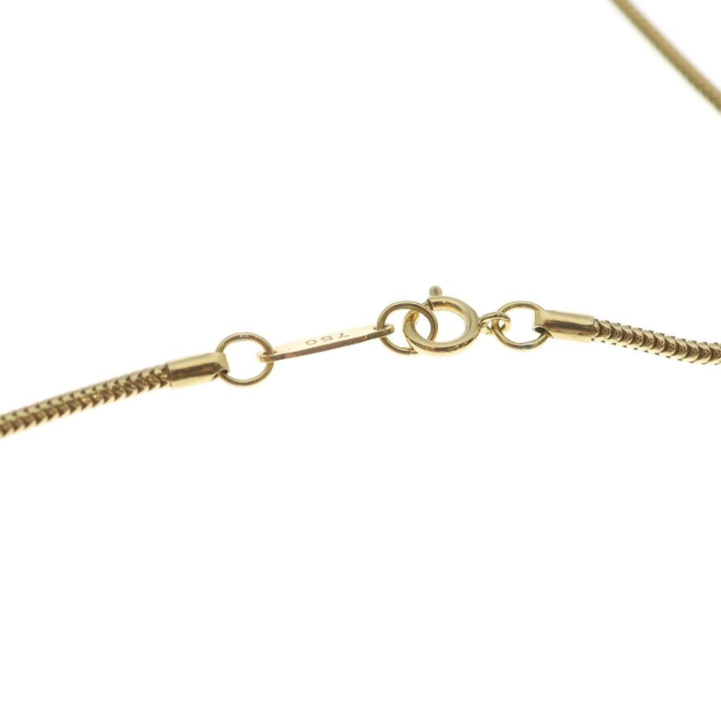 TIFFANY & Co.(ティファニー) 1837 ナローバー ネックレス スネークチェーン ペンダント イエローゴールド Au750YG
