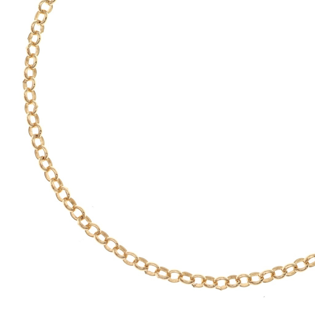 CHROME HEARTS(クロムハーツ) 22K NECKCHAIN R20 ロールチェーンネックレス 20inch ゴールド BCA011