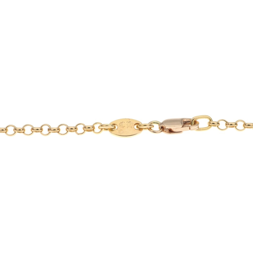 CHROME HEARTS(クロムハーツ) 22K NECKCHAIN R20 ロールチェーンネックレス 20inch ゴールド BCA011