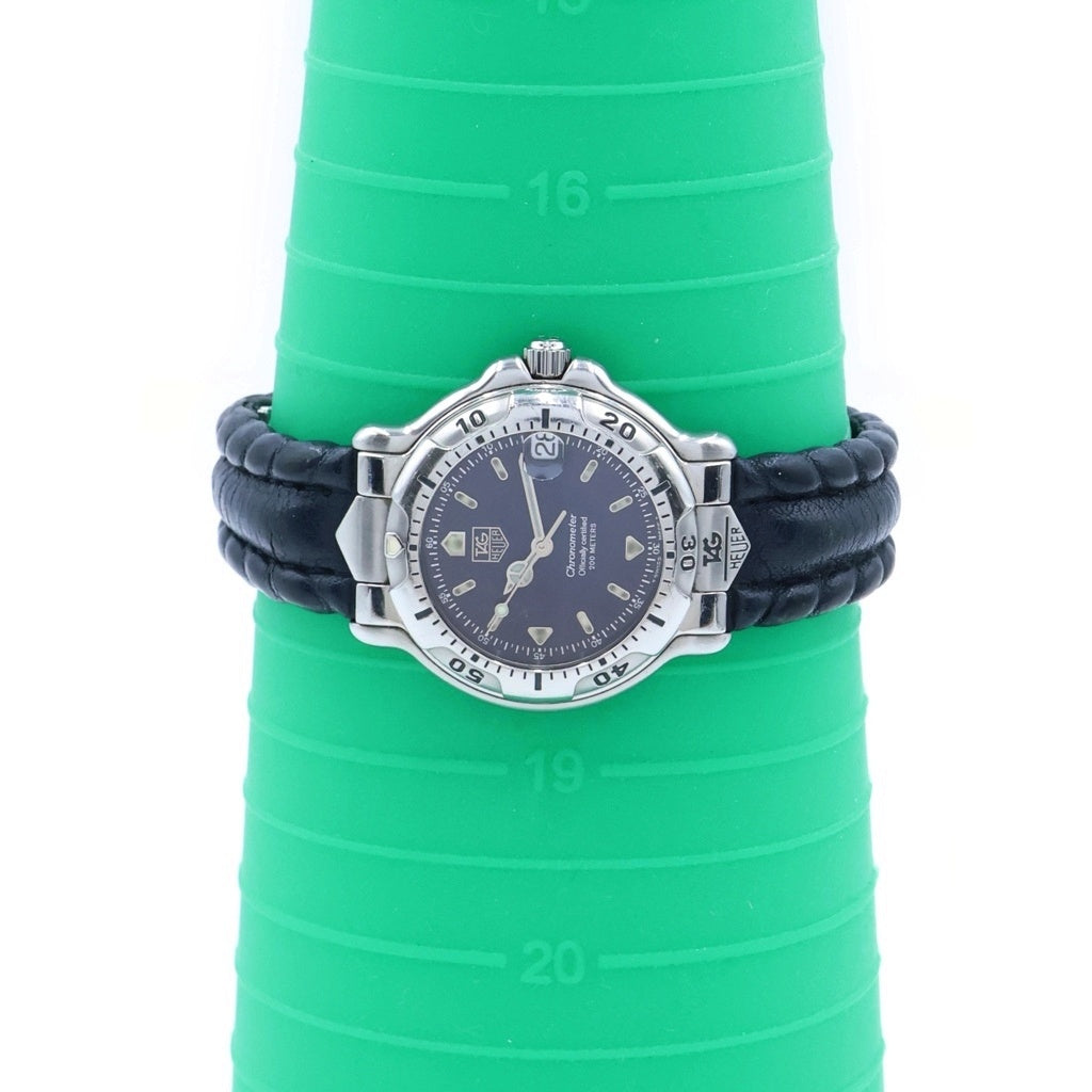 TAG HEUER(タグホイヤー) 6000シリーズ クロノメーター 青文字盤 ステンレススチール 革ベルト 自動巻き AT WH5213-K1