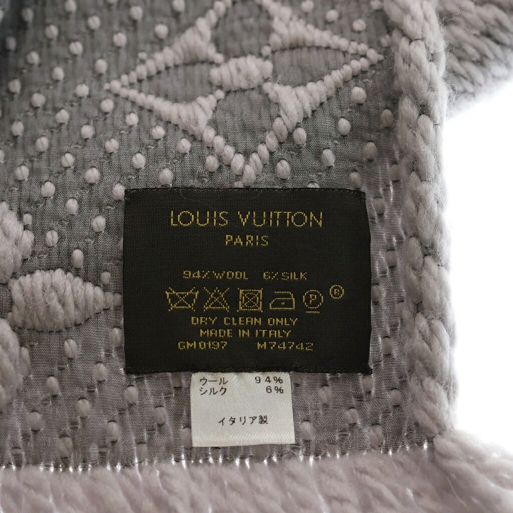 LOUIS VUITTON(ルイヴィトン) エシャルプ ロゴマニア フリンジマフラー ストール ローズピンク M74742