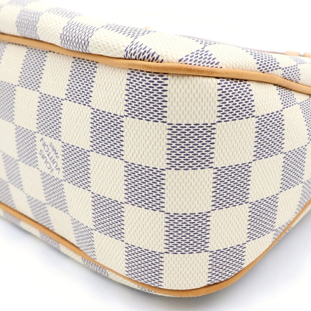 LOUIS VUITTON(ルイヴィトン) ダミエアズール シラクーサPM ショルダーバッグ ブラウン×アイボリー レザー×PVC N41113 ゴールド金具